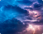 storm clouds and lightning